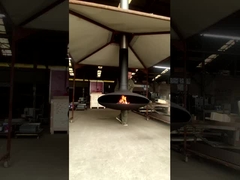 Крытые подогреватели приостанавливали деревянный камин камина Buning и смертной казни через повешение потолка