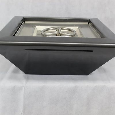600mm Decorative Square Pool Gas Fire Water Fountain For Swimming Pool