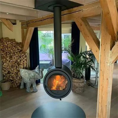 700mm Indoor Heater Suspended Hanging Fireplaces Wood Burning Stove