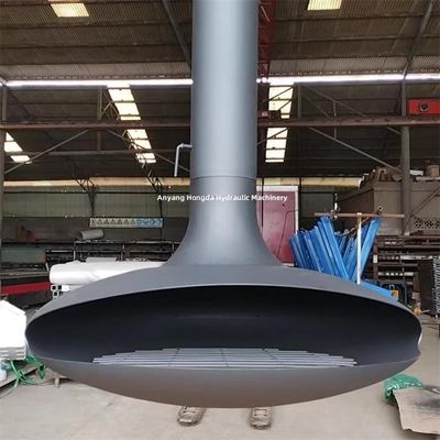 Black Decorative Hanging Wood Burning Stove Suspended Steel Real Fire Eco Ethanol Indoor Free Standing Fireplace