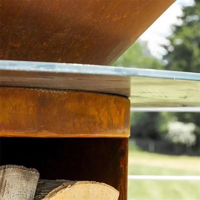 Outdoor Cooking Plancha Barbecue Rusty Metal Barbeque Charcoal Grill